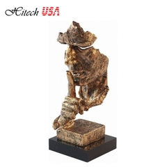 Tượng gương mặt trừu tượng AUKBEC Silence Golden Handicraft Broken Sculpture
