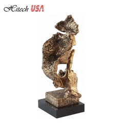 Tượng gương mặt trừu tượng AUKBEC Silence Golden Handicraft Broken Sculpture