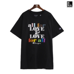 Champion, Classic Jersey Tee Pride All For Love - Black