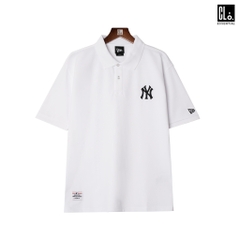 New Era, AP NE SE FLAG PIQUE POLO - WHITE