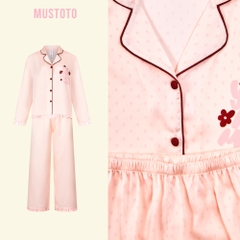 MB38 | MUSTOTO Bộ Mặc Nhà Lụa Pyjama Đồ Ngủ Tay Dài Quần Dài