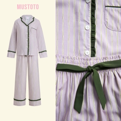 MB98 | Bộ Mặc Nhà Pijama Lyocell Thu Đông Quần Dài