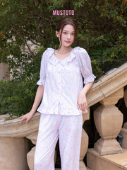 MB97 | Bộ Mặc Nhà Pijama Lyocell Quần Dài Thu Đông