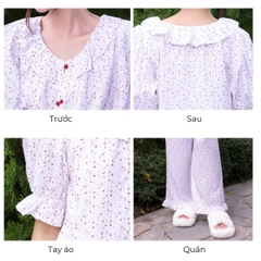 MB97 | Bộ Mặc Nhà Pijama Lyocell Quần Dài Thu Đông