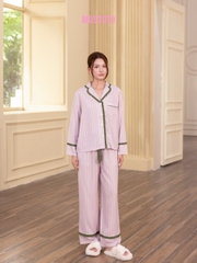 MB98 | Bộ Mặc Nhà Pijama Lyocell Thu Đông Quần Dài