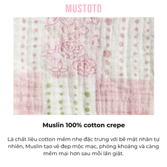 MB93 | Bộ Mặc Nhà Pijama Muslin Mềm Mát Quần Ngắn