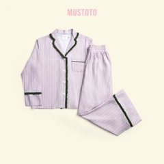 MB98 | Bộ Mặc Nhà Pijama Lyocell Thu Đông Quần Dài