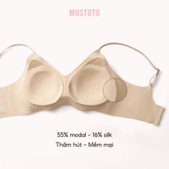 MA60 | Áo Lót Mút Mỏng Tàng Hình Có Móc Cài