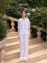 MB97 | Bộ Mặc Nhà Pijama Lyocell Quần Dài Thu Đông