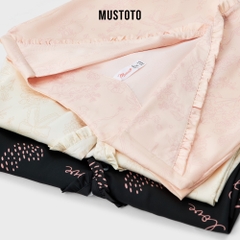MB68 | MUSTOTO Bộ Pyjama Lụa Cao Cấp Phối Viền Bèo