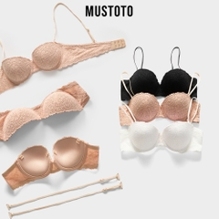 MA25 | MUSTOTO Áo Lót Tháo Dây Bra Mút Vừa 1.5cm