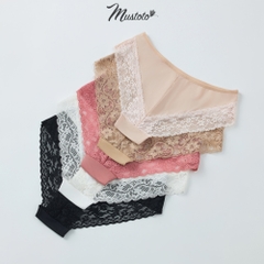 MQ06 | Quần Lót Nữ Lưng Thấp Phối Viền Ren Holly Mềm Mát