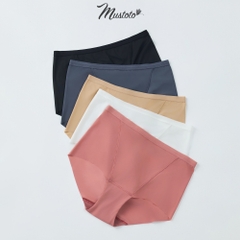 MQ09 | MUSTOTO Quần Lót Nữ Trơn Mỏng Lưng Cao Ôm Bụng
