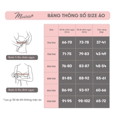 MA25 | MUSTOTO Áo Lót Tháo Dây Bra Mút Vừa 1.5cm