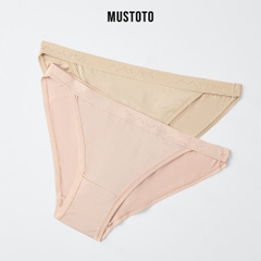 MQ3901 | MUSTOTO Quần Lót Nữ Trơn Lưng Thấp Lyocell