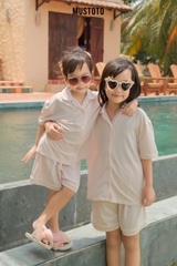 MB7101 | MUSTOTO Bộ Pyjama Thun Lyocell Mặc Nhà Cho Bé Mặc Đôi Cùng Mẹ