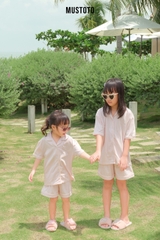 MB7101 | MUSTOTO Bộ Pyjama Thun Lyocell Mặc Nhà Cho Bé Mặc Đôi Cùng Mẹ