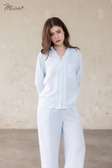 [EASY LYOCELL] Bộ Mặc Nhà Pijama Sọc Vải Lyocell Mềm Mát (MB89)