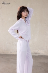 [EASY LYOCELL] Bộ Mặc Nhà Pijama Sọc Vải Lyocell Mềm Mát (MB89)