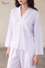 [EASY LYOCELL] Bộ Mặc Nhà Pijama Sọc Vải Lyocell Mềm Mát (MB89)