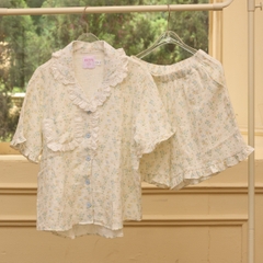 MB93 | Bộ Mặc Nhà Pijama Muslin Mềm Mát Quần Ngắn