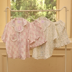MB93 | Bộ Mặc Nhà Pijama Muslin Mềm Mát Quần Ngắn