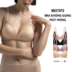 MA22 | [CÓ SIZE TO] Áo Lót Trơn Mút Mỏng 0.2cm Không Gọng Thoải Mái Thoáng Mát