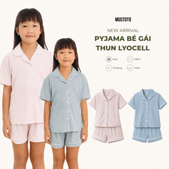MB7101 | MUSTOTO Bộ Pyjama Thun Lyocell Mặc Nhà Cho Bé Mặc Đôi Cùng Mẹ
