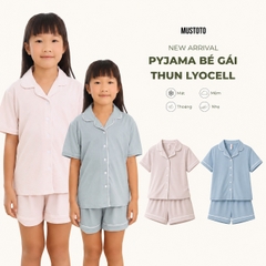 MB7101 | MUSTOTO Bộ Pyjama Thun Lyocell Mặc Nhà Cho Bé Mặc Đôi Cùng Mẹ