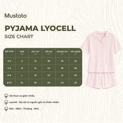 MB7101 | MUSTOTO Bộ Pyjama Thun Lyocell Mặc Nhà Cho Bé Mặc Đôi Cùng Mẹ