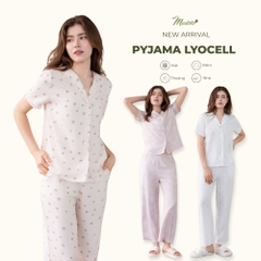 MB82 | [EASY LYOCELL] MUSTOTO Bộ Mặc Nhà Tay Ngắn Quần Lửng Mềm Mại