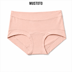 MQ2801 | MUSTOTO Quần Lót Nữ Trơn Lưng Vừa Dáng Boxer Lyocell