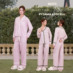 MB98 | Bộ Mặc Nhà Pijama Lyocell Thu Đông Quần Dài
