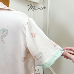 Bộ Pyjama Lụa Dài Cao Cấp (MB56)
