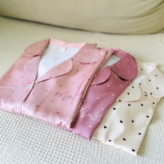 MB33 | Bộ Pyjama Lụa Mặc Nhà Tay Ngắn Quần Ngắn