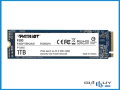 SSD Patriot 1TB M2 NVMe PCIe gen 3 chính hãng