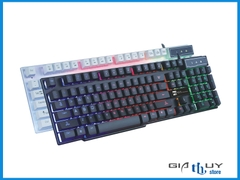 Bàn phím giả cơ R8 KB 1822 USB Led (Đen)