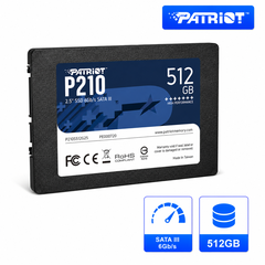 SSD Patriot 512GB P210 2.5" chính hãng tăng tốc laptop và PC