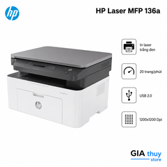 Máy in HP Laser MFP 136a CHÍNH HÃNG