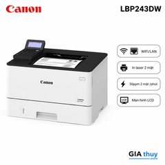 Máy In Laser Đen Trắng Canon LBP243DW In 2 Mặt WiFi Chính Hãng