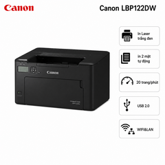 Máy in laser trắng đen Canon LBP122DW CHÍNH HÃNG