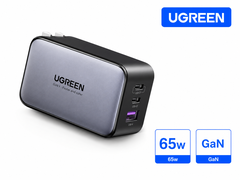 Củ sạc nhanh 65W GaN 3 cổng USB-C USB-A Ugreen 10334 chính hãng