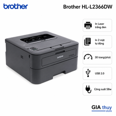 Máy In 2 Mặt Brother HL‑L2366DW Wifi Chính Hãng
