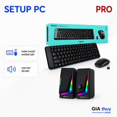 Combo Setup PC Pro Không Dây Logitech Kèm Bảo Dưỡng 6 Tháng