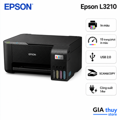 Máy in phun màu đa năng Epson L3210 CHÍNH HÃNG