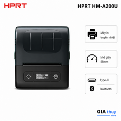 Máy In Hóa Đơn Bluetooth HPRT HM-A200U Khổ Giấy 58mm Chính Hãng