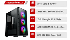 PC Gaming Buôn Ma Thuột i5 12400F GTX 1660 Super | Build PC BMT Hiệu Năng Cao