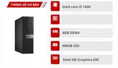 Máy tính đồng bộ DELL OPTIPLEX 5050 SFF i5 7400 4GB/500GB/DVDRW
