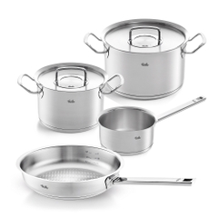 Bộ nồi 4 món Fissler Original Profi Collection vung thép, kèm chảo 24 cm | Made in Germany