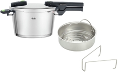 Nồi áp suất Fissler Vitaquick Green kèm xửng hấp | 4,5L và 6L